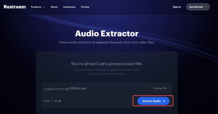 Extraia áudio de vídeos